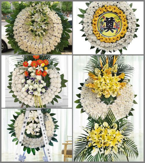 山东青岛平度市南村镇沙梁南村花圈速递